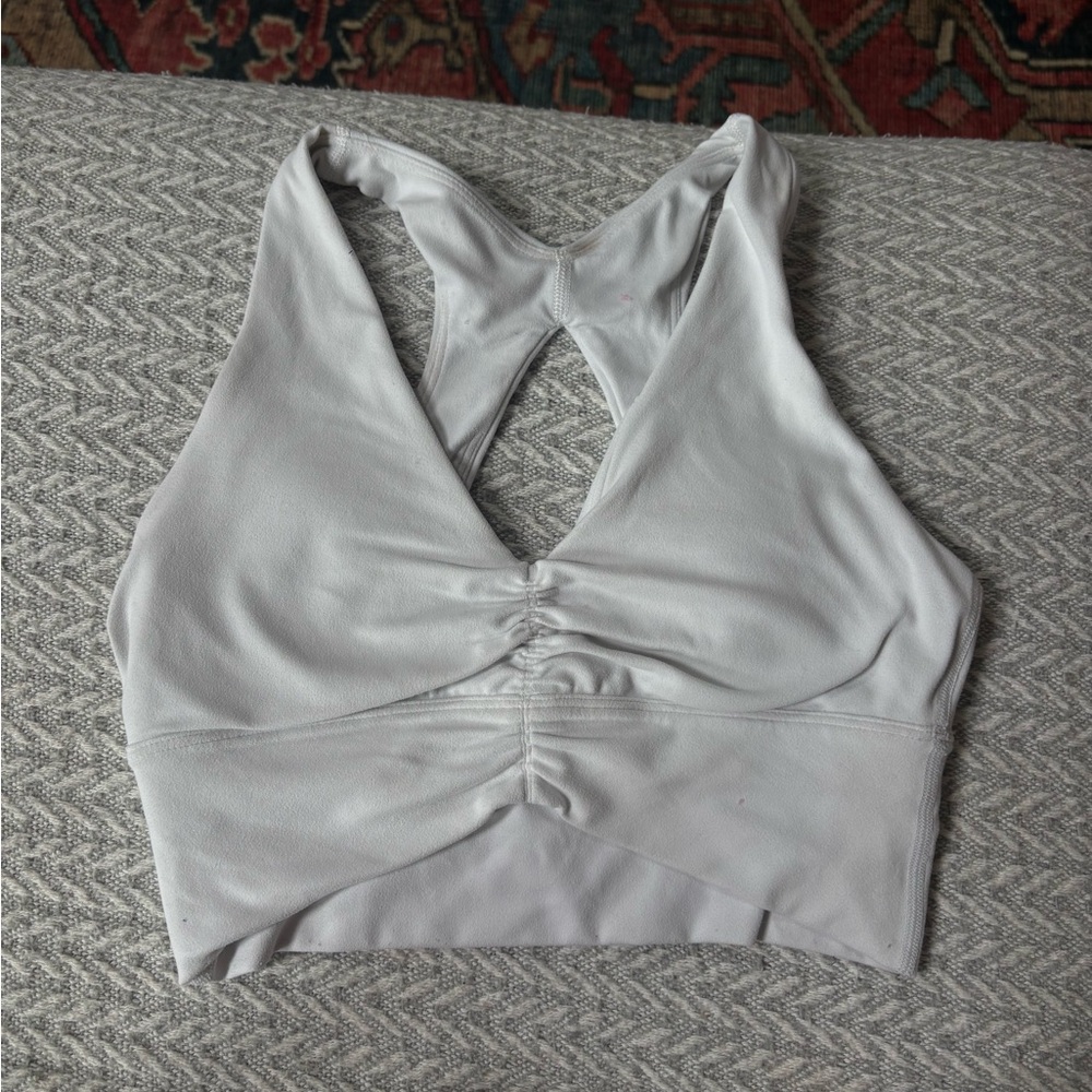 Aritzia Light Gray TnAction Top